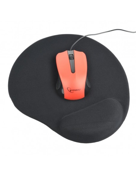 Gembird MP-GEL-BK alfombrilla para ratón Alfombrilla de ratón para juegos Negro