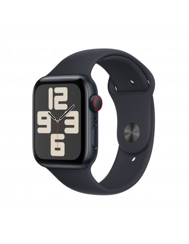 Apple Watch SE OLED 44 mm Digital 368 x 448 Pixeles Pantalla táctil 4G Negro Wifi GPS (satélite)