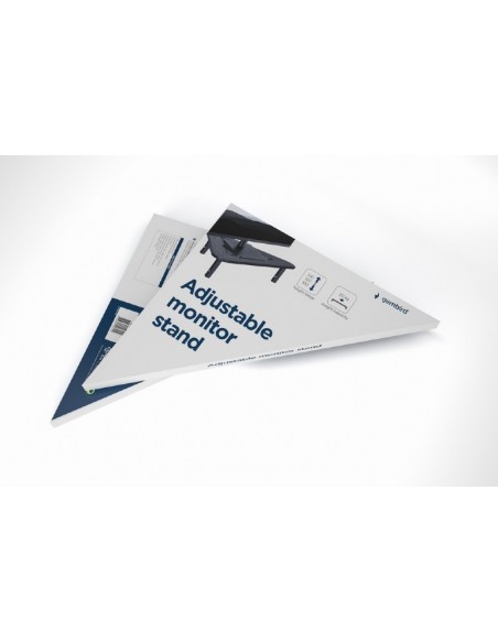 Gembird MS-TABLE-02 soporte para monitor Negro Escritorio