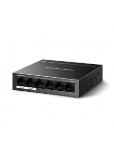 Mercusys MS106LP switch Gestionado Fast Ethernet (10 100) Energía sobre Ethernet (PoE) Negro 2