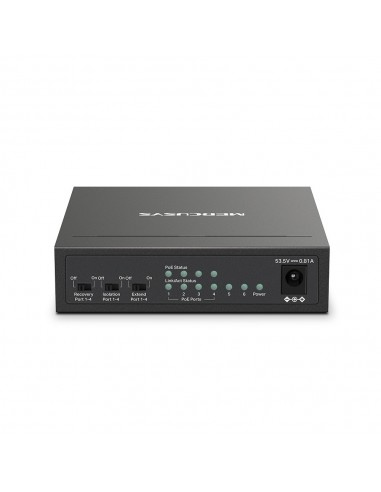 Mercusys MS106LP switch Gestionado Fast Ethernet (10 100) Energía sobre Ethernet (PoE) Negro