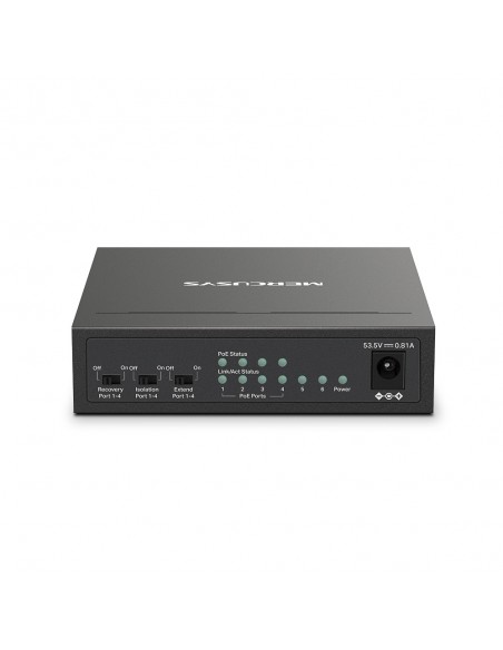 Mercusys MS106LP switch Gestionado Fast Ethernet (10 100) Energía sobre Ethernet (PoE) Negro