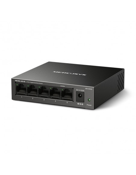 Mercusys MS105GS switch No administrado Gigabit Ethernet (10 100 1000) Negro