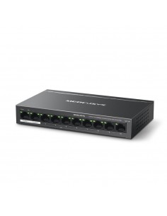 Mercusys MS110P switch Gestionado Fast Ethernet (10 100) Energía sobre Ethernet (PoE) Negro 2