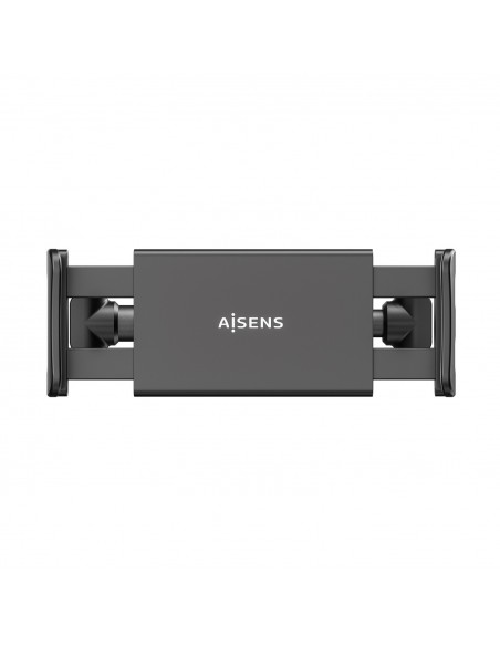 AISENS Soporte Coche Ajustable (1 Pivote) Para Reposacabezas Para Telefono   Tablet, Negro
