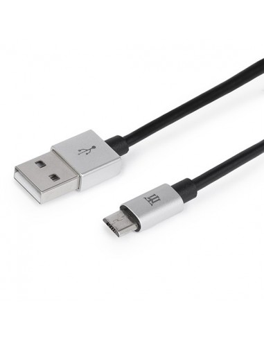 Maillon Technologique Premium MTPMUS241 cable USB 1 m USB 2.0 USB A Micro-USB B Plata