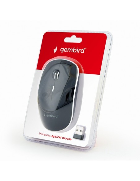 Gembird MUSW-4B-01 ratón Ambidextro RF inalámbrico Óptico 1600 DPI