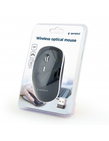 Gembird MUSW-4BS-01 ratón Ambidextro RF inalámbrico Óptico 1600 DPI
