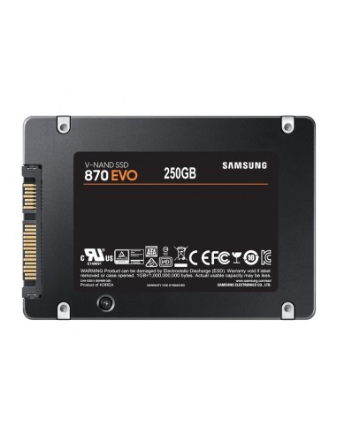 Samsung 870 EVO 2.5" 250 GB Serial ATA III V-NAND