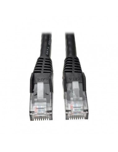 Tripp Lite N201-005-BK Cable Ethernet (UTP) Patch Moldeado Snagless Cat6 Gigabit (RJ45 M M), Negro, 1.52 m [5 pies]