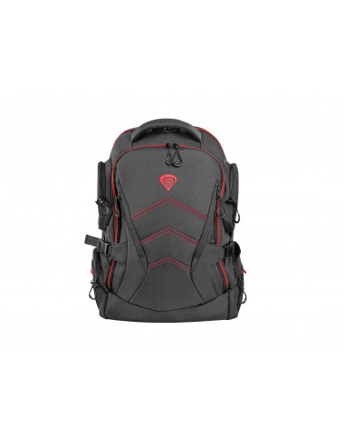 GENESIS Pallad 550 43,9 cm (17.3") Mochila Negro, Rojo