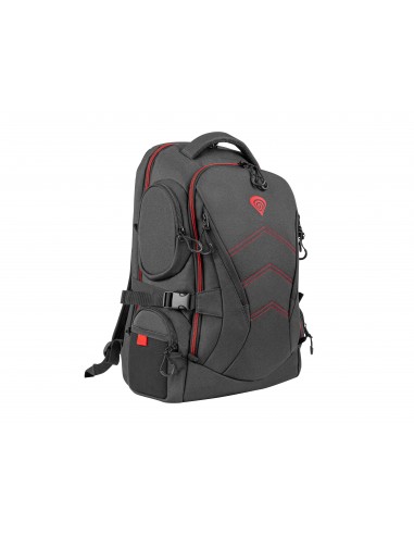 GENESIS Pallad 550 43,9 cm (17.3") Mochila Negro, Rojo