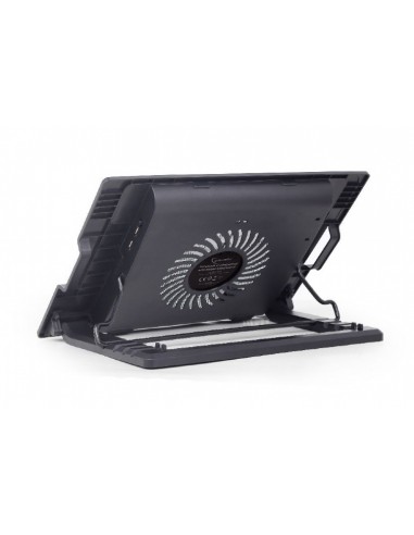 Gembird NBS-1F17T-01 almohadilla fría 43,2 cm (17") 1500 RPM Negro