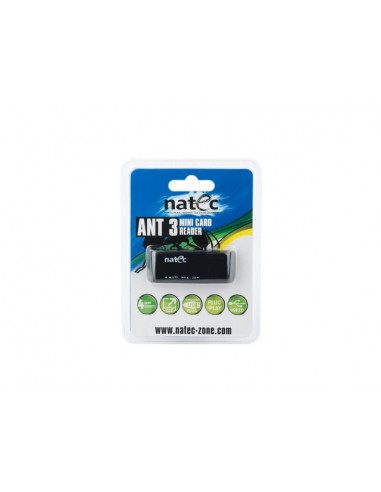 NATEC ANT 3 Mini lector de tarjeta USB 2.0 Negro