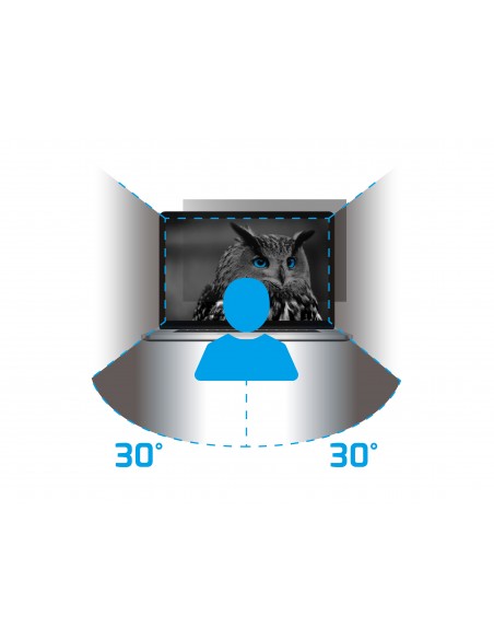 NATEC NFP-1616 filtro para monitor Filtro de privacidad para pantallas sin marco 33,8 cm (13.3")