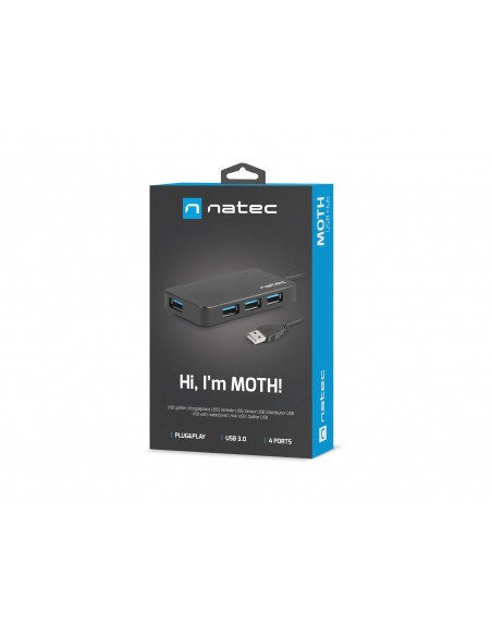 NATEC Moth USB 2.0 5000 Mbit s Negro