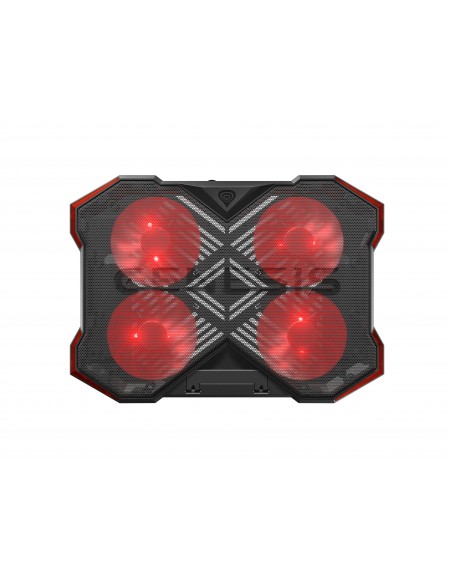 GENESIS Oxid 260 almohadilla fría 43,9 cm (17.3") 1010 RPM Negro, Rojo