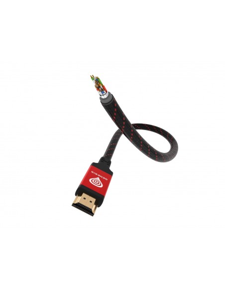 GENESIS NKA-0787 cable HDMI 3 m HDMI tipo A (Estándar) Negro, Rojo