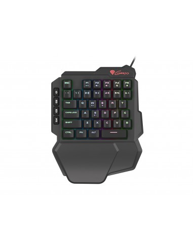 GENESIS Thor 100 RGB teclado USB QWERTY Inglés Negro