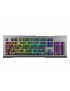 GENESIS Rhod 500 RGB teclado USB QWERTY Portugués Negro, Plata 2