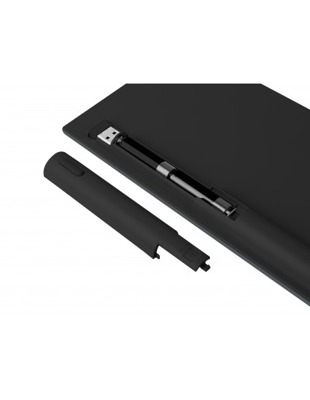 NATEC NKL-1830 teclado RF Wireless + Bluetooth QWERTY Español Negro, Gris