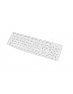 NATEC NKL-1949 teclado USB QWERTY Español Blanco