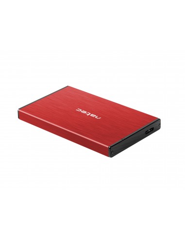 NATEC Rhino GO Carcasa de disco duro SSD Rojo 2.5"