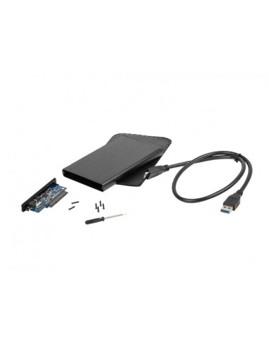 NATEC Rhino Caja de disco duro (HDD) Negro 2.5"