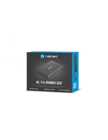 NATEC NKZ-0941 caja para disco duro externo Carcasa de disco duro SSD Negro 2.5"