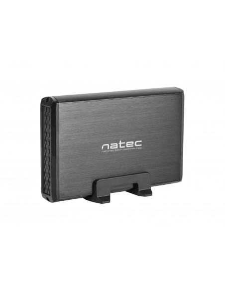 NATEC NKZ-0448 caja para disco duro externo Caja de disco duro (HDD) Negro 3.5"