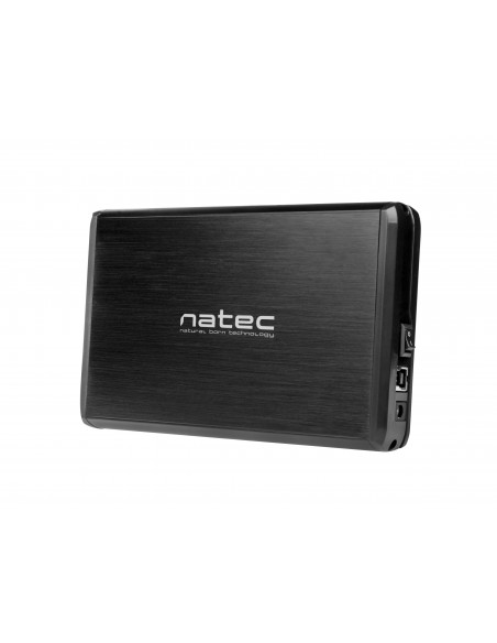 NATEC NKZ-0448 caja para disco duro externo Caja de disco duro (HDD) Negro 3.5"