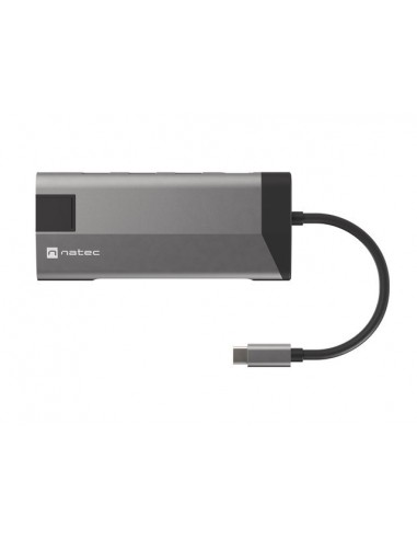 NATEC Fowler Plus USB Tipo C Negro, Gris