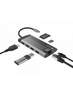 NATEC Fowler Plus USB Tipo C Negro, Gris 2