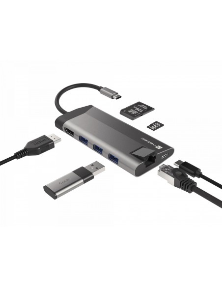 NATEC Fowler Plus USB Tipo C Negro, Gris NATEC Fowler Plus USB Tipo C Negro, Gris