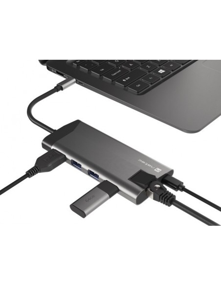 NATEC Fowler Plus USB Tipo C Negro, Gris NATEC Fowler Plus USB Tipo C Negro, Gris