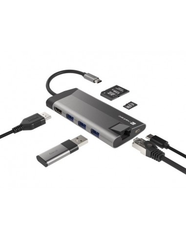 NATEC Fowler Plus USB Tipo C Negro, Gris