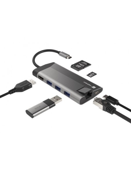 NATEC Fowler Plus USB Tipo C Negro, Gris NATEC Fowler Plus USB Tipo C Negro, Gris