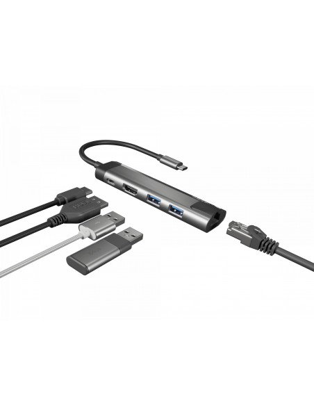 NATEC Fowler Go USB 3.2 Gen 1 (3.1 Gen 1) Type-C Acero inoxidable