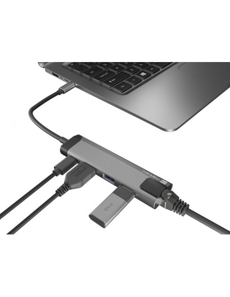 NATEC Fowler Go USB 3.2 Gen 1 (3.1 Gen 1) Type-C Acero inoxidable