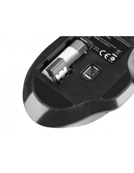 NATEC BlackBird 2 ratón Ambidextro RF inalámbrico IR LED 1600 DPI