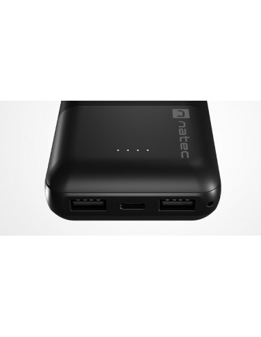 NATEC Trevi compact Polímero de litio 10000 mAh Negro