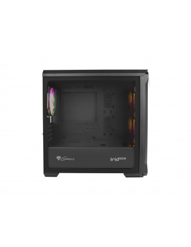 GENESIS Irid 503 ARGB Micro Torre Negro, Transparente