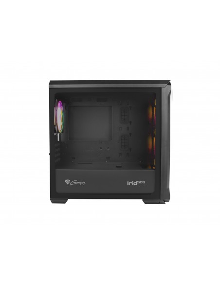 GENESIS Irid 503 ARGB Micro Torre Negro, Transparente