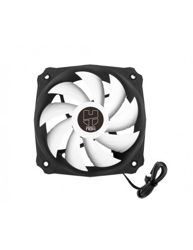 NOX H-112 Procesador Ventilador 12 cm Aluminio, Negro, Blanco