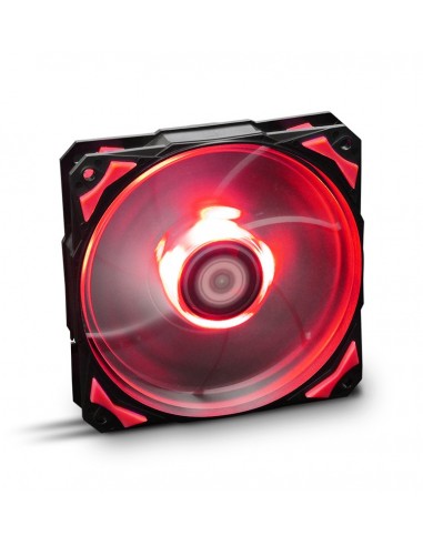 NOX H-Fan LED Carcasa del ordenador Ventilador 12 cm Negro, Rojo, Blanco