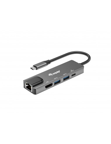 Equip 133489 base para portátil y replicador de puertos Alámbrico USB 3.2 Gen 1 (3.1 Gen 1) Type-C Gris