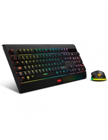 Krom KABALA teclado Ratón incluido RF inalámbrico QWERTY Español Negro
