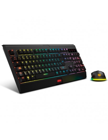 Krom KABALA teclado Ratón incluido RF inalámbrico QWERTY Español Negro
