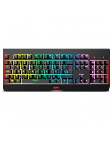 Krom KABALA teclado Ratón incluido RF inalámbrico QWERTY Español Negro