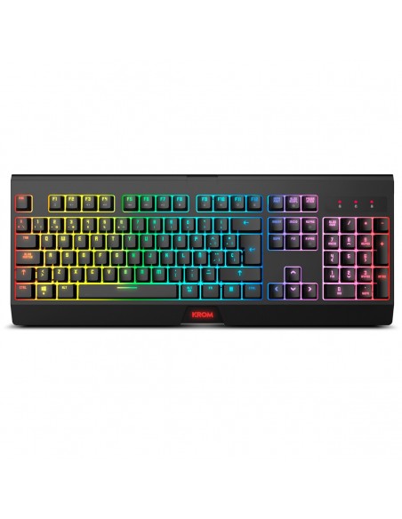 Krom KABALA teclado Ratón incluido RF inalámbrico QWERTY Español Negro